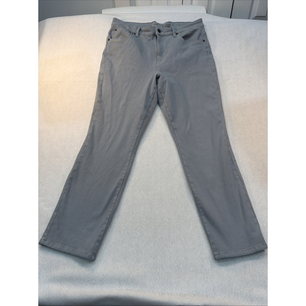 Coldwater Creek STRAIGHT Leg Jeans Women's size16 Jeans Light Turquoise Stretchy